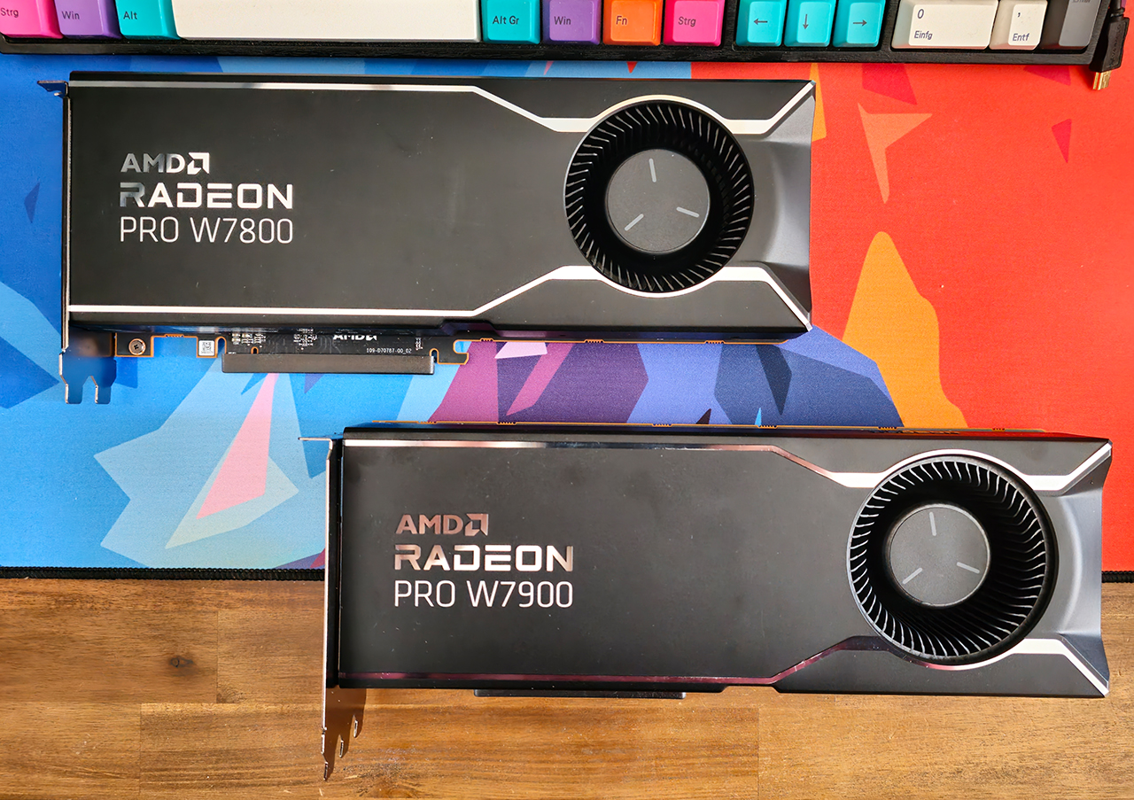 AMD Radeon Pro W7900 W7800 Review