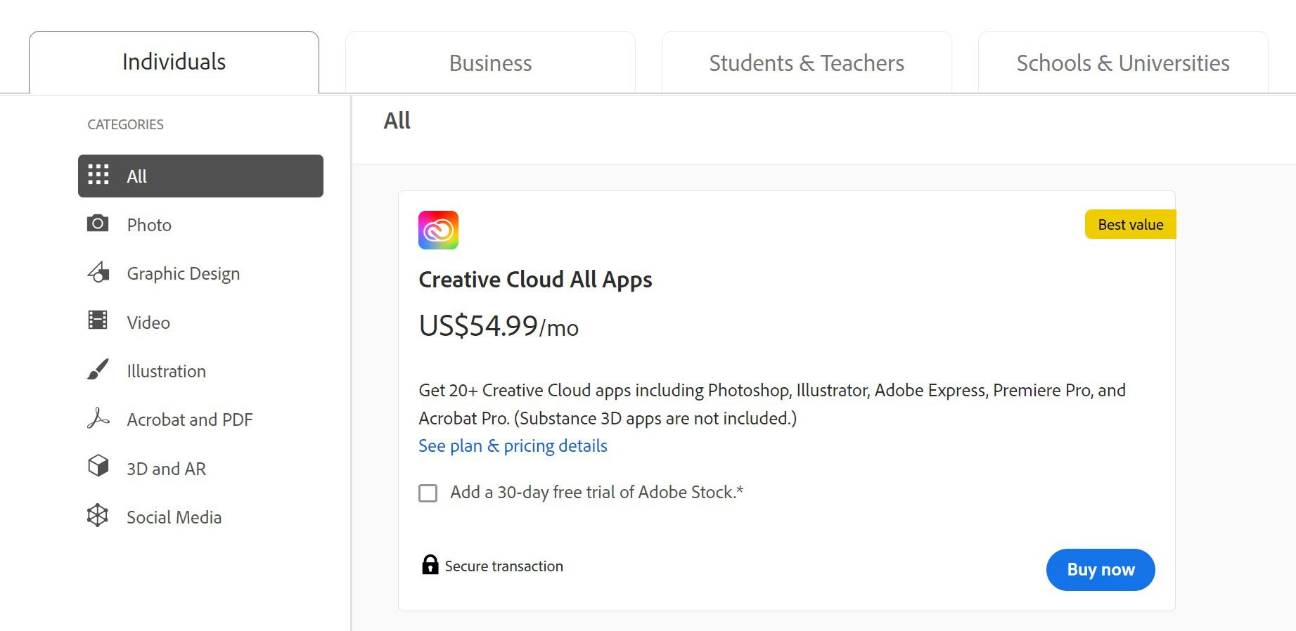 Adobe CC Subscription