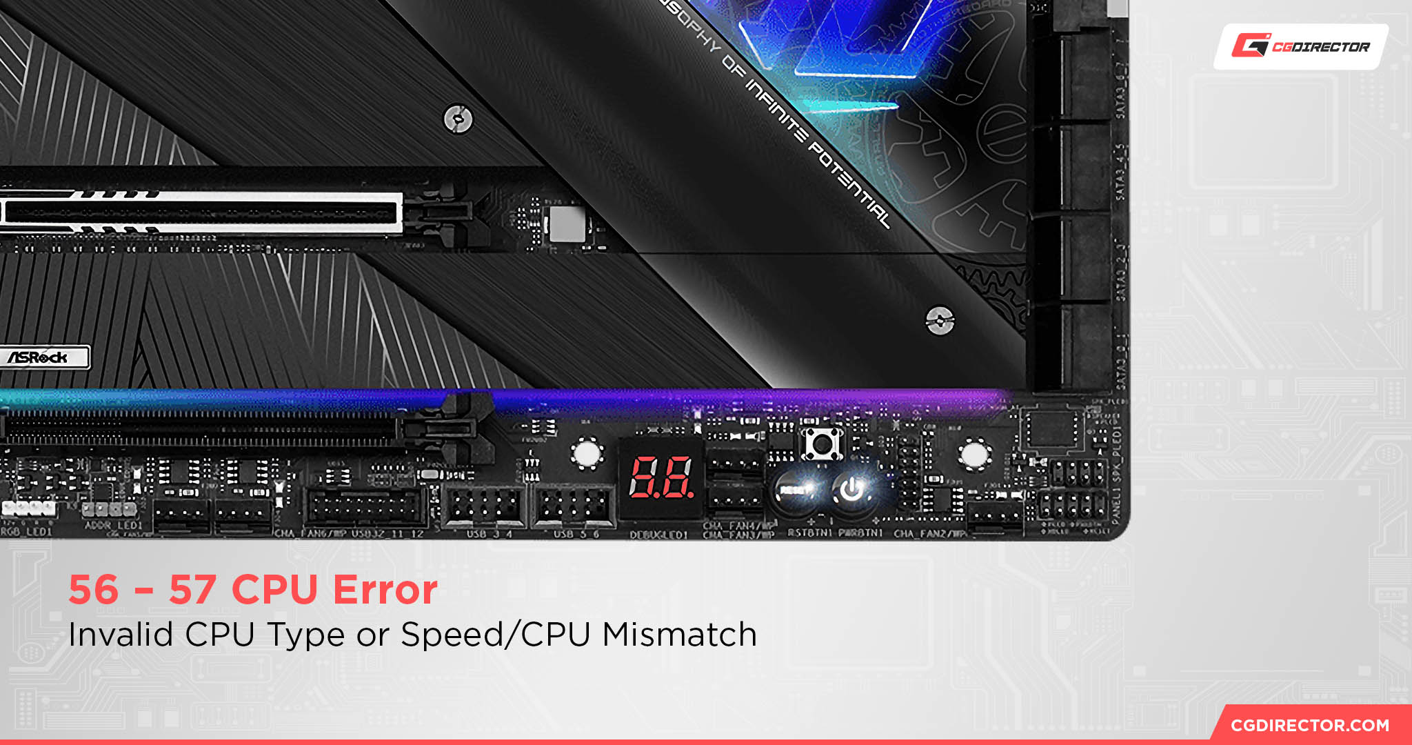 ASRock Debug LED 56 – 57 CPU Error