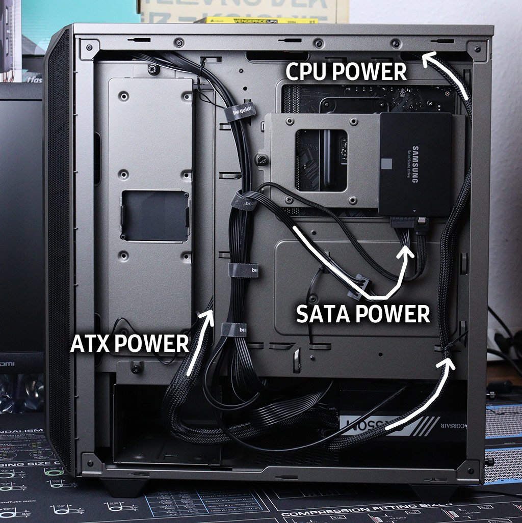 cable Management Backside Build a PC