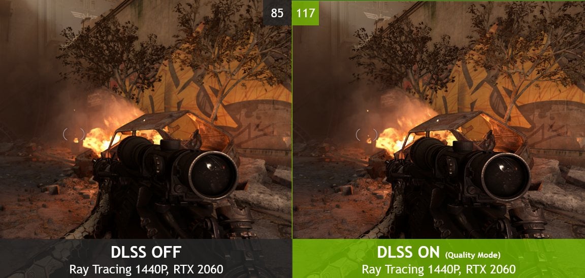 DLSS OFF vs ON comparison