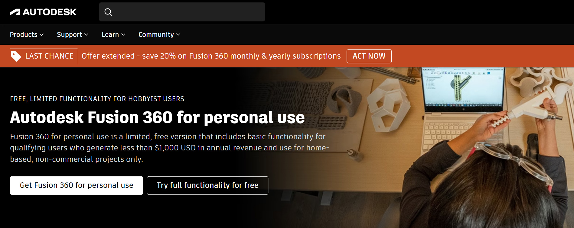 Fusion 360 free version