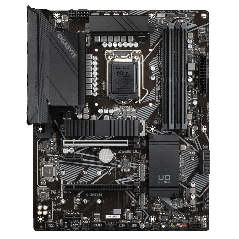 Gigabyte Z590 UD flat