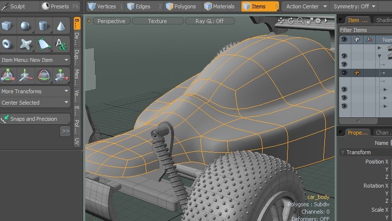 Subdivision Modeling in Modo