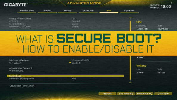 What is Secure Boot in BIOS and How To Enable/Disable It